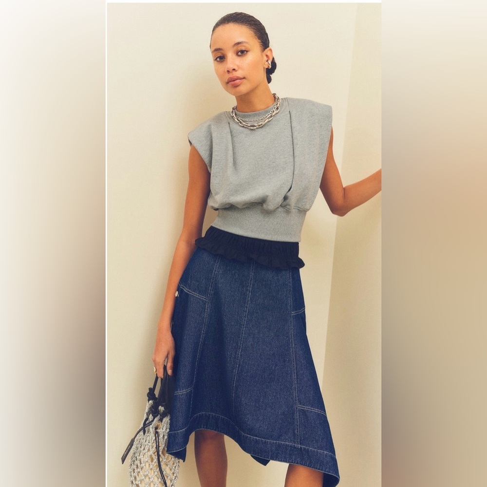 3.1 Phillip Lim
French Terry and Denim Combo Dress